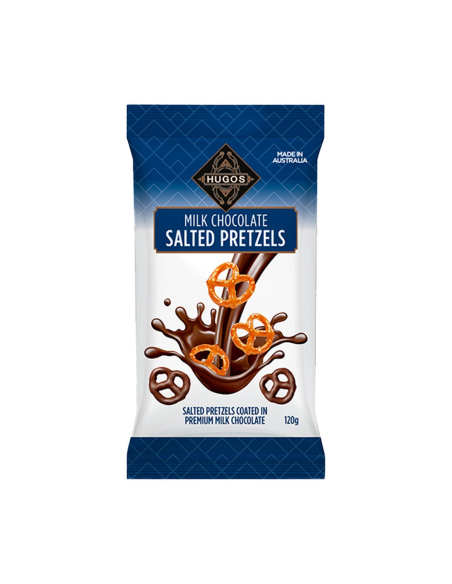 Hugos Choc Pretzels 125g x 12