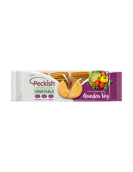 Peckish Garden Vegetable Rice Crackers 90g x 1