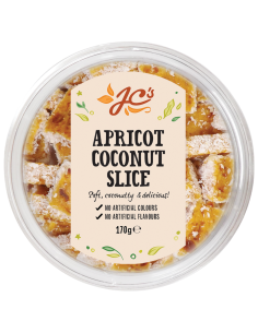JC Abrikoos Coconut Slice 170G X 12