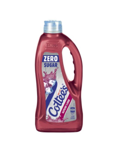 Cottees Cero azúcar frambuesa cordial 1ltr x 1