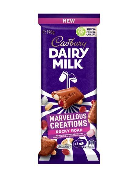 Cadbury Marvelous Creations Rocky Road 190g x 15