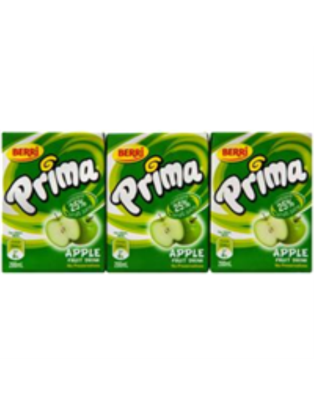 Prima Star アップルアクションジッパー200ml x 24を飲む
