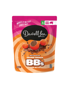 Darrell Lea牛奶巧克力橙色危机球152g x 12