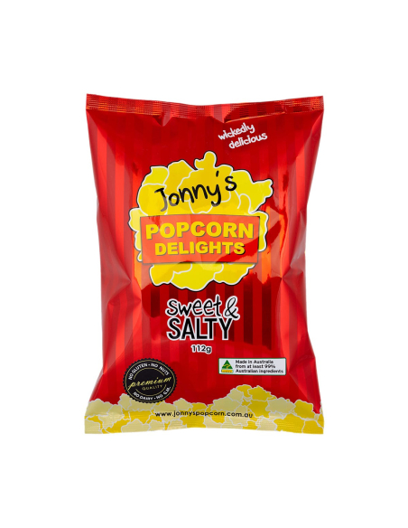 Jonnys Popcorn Süßes Salz 140g x 12