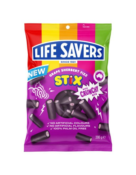 Life Savers Sherbet Sherbet Fizz Stix 200G x 12