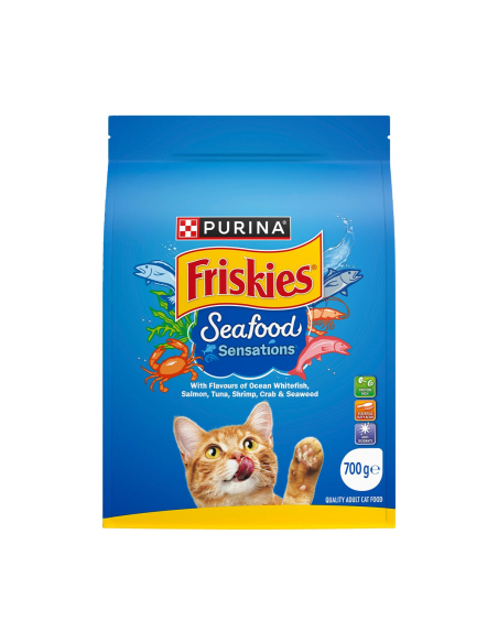 Friskies Sensation de fruits de mer adulte Cat Food 700g x 1
