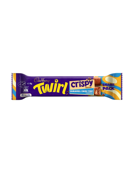 Cadbury Dwirl Crispy Choc Caramel 58G x 40
