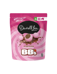 Darrell Lea Milk Chocolate Strawberry Balls 152g x 12