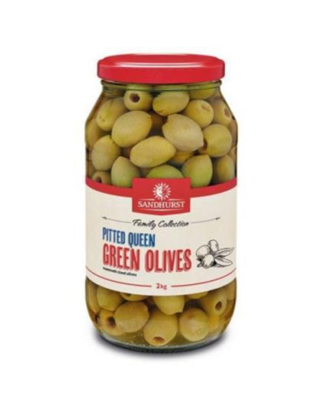 Sandhurst Olives Green Queen Pitted 2kg x 1