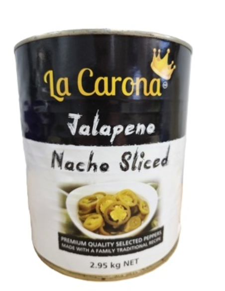 La Carona Jalapeno Peppersは2.95kg x 1をスライスしました