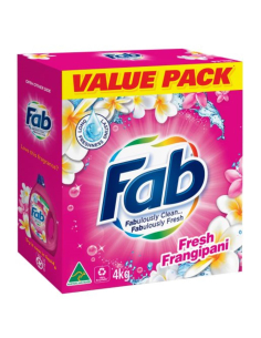 Fab フランジパニ洗濯洗剤粉末4kg×1