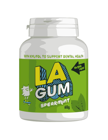 La Gum Spearmint 6 Pack 60g x 4