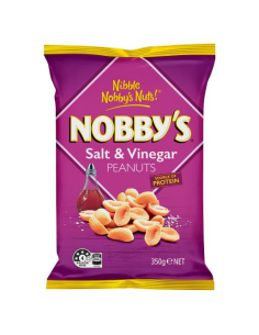 Nobbys Salt & Vinegar Peanuts 350g x 12