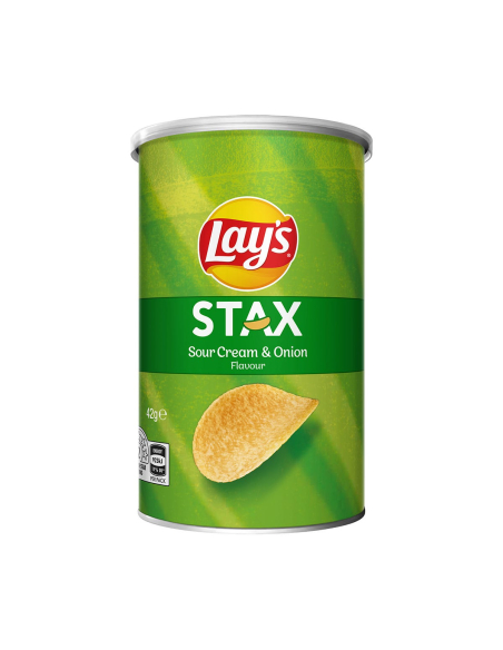 Lay's Stax Kwaśna śmietana i cebula 42g x 24