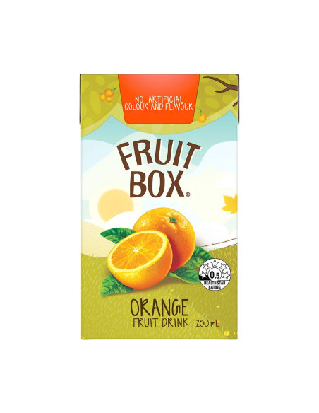 Scatola di frutta arancione 250ml x 24