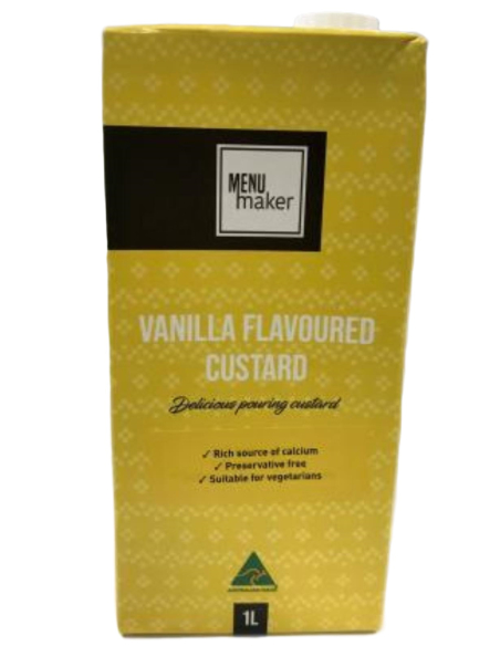 Menu Maker Custard uht vanille 1ltr x 1
