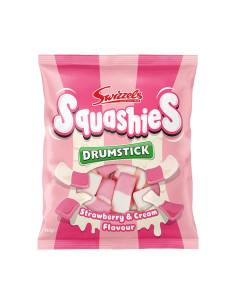 Swizzels Squashies Strawberry & Crème Drumstick 140g x 12