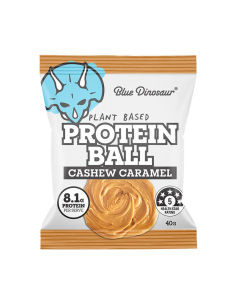 Blue Dinosaur Cashew-Karamell-Proteinkugel 40g x 12