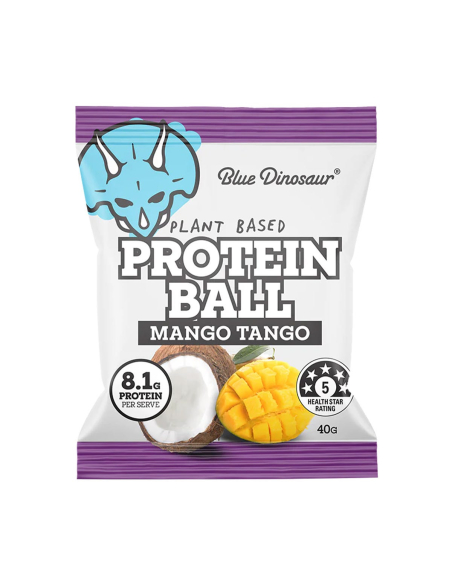 Blue Dinosaur Boule de protéine de la mangue Tango 40g x 12