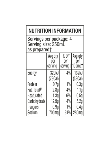 Continental Creme aus Pilz Cup-A-Suppe 4 dient 70g x 1