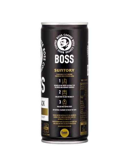 Boss Coffee Long Black 237ml Can x 12