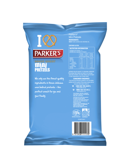 Parker Pretzels Mini 225g x 1