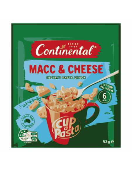 Continental Beker een pasta macaroni en kaas 53g x 1