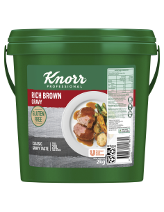 Knorr 肉汁丰富的棕色面筋免费2kg x 1 2