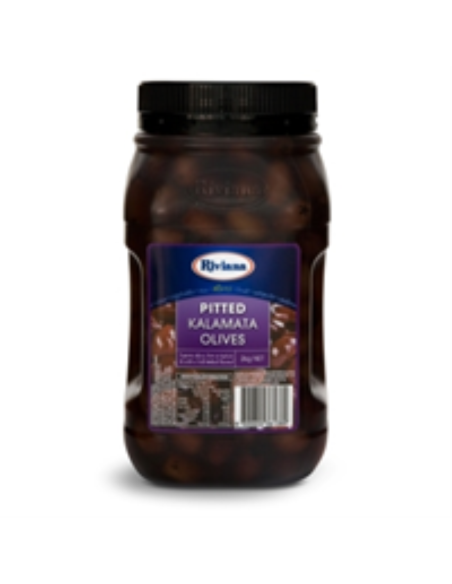 Riviana Olives Kalamata Pitted Pet 2kg x 1