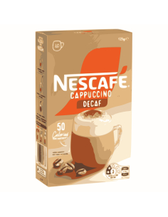 Nescafe Cappuccino Coffee Mixes Decaf Multipack 10 Pack 12.5g x 4