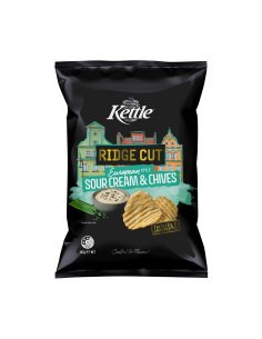 Kettle Ridge Cut Sour Cream & Chives 165g x 1