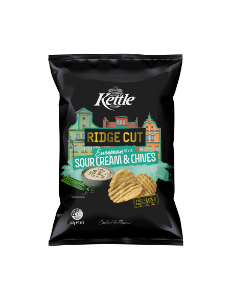 Kettle 山脊切酸奶油和韭菜165g x 1