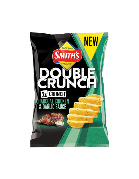 Smith Double Crunch Charcoal Chicken & Garlic 80g x 12