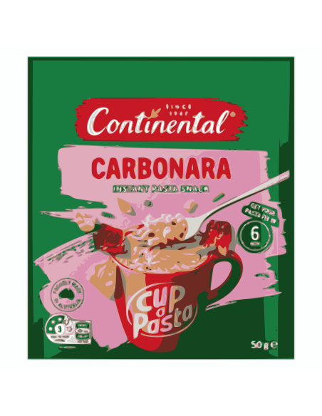 Continental Tazza una pasta carbontra 50g x 10
