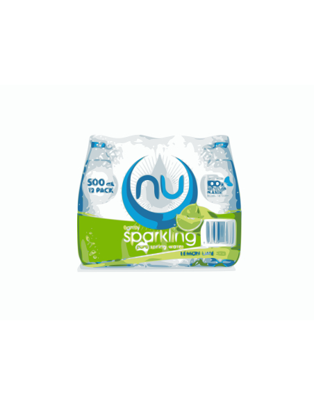 Nu-Pure Lightly Sparkingレモンライム500ml x 12