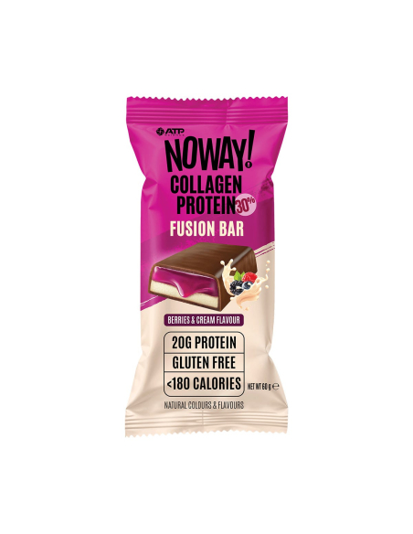 Noway Collagen Protein Fusion Bar Berries & Cream 60g x 12