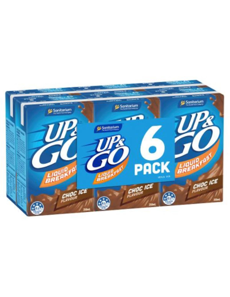 Sanitarium Chocolate Ice Up and Go Liquid Breakfast 6 Pack 250ml x 1