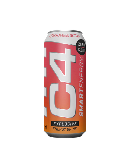 C4 Smart Energy Brzoskwinia mango 473ml x 12