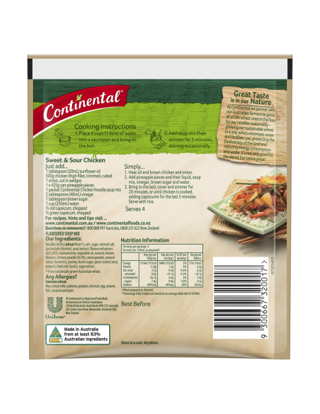 Continental Packet Soup Chicken Noodle 45g x 1