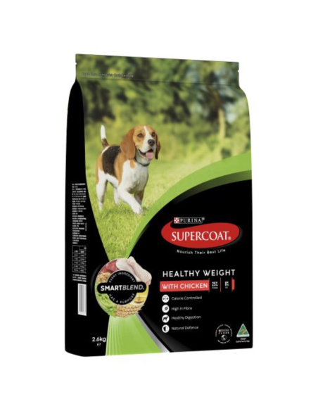 Purina Supercoat Peso sano Peso Pet Food 2.6kg x 1
