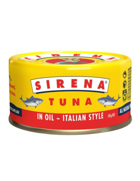 Sirena Thon dans l'huile italienne Style 185g x 1