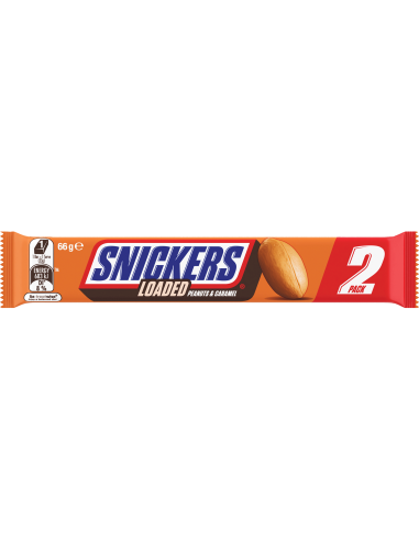 Snickers Loaded Peanuts and Caramel 66g x 25