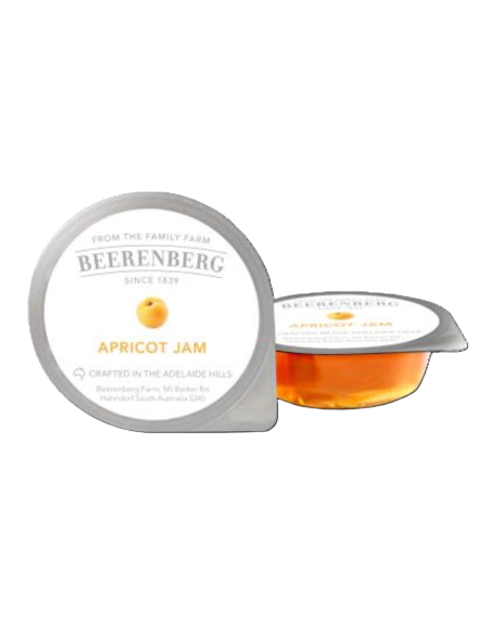 Beerenberg Coupes d'abricot de contrôle des portions de confiture 14G x 120
