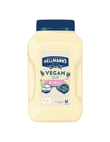 Hellmann的素食主义者Aioli面筋免费2.4kg x 1