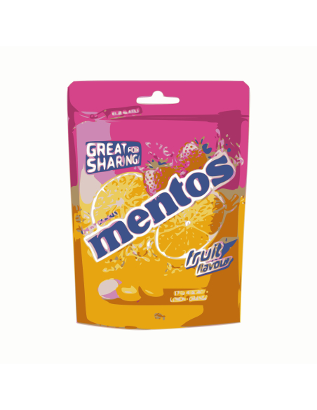 Mentos フルーツシェアバッグ150g×7