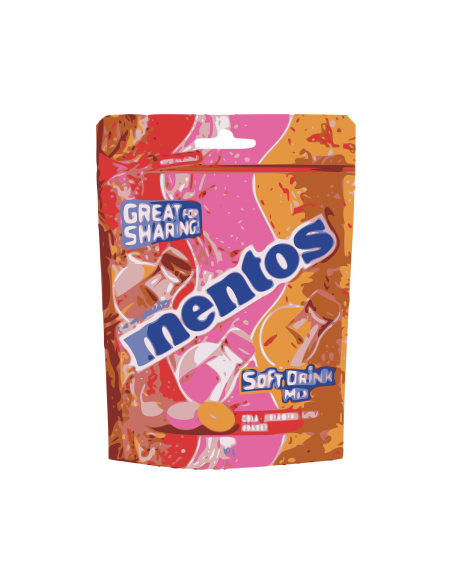 Mentos Soft Drink Bag 150g x 7