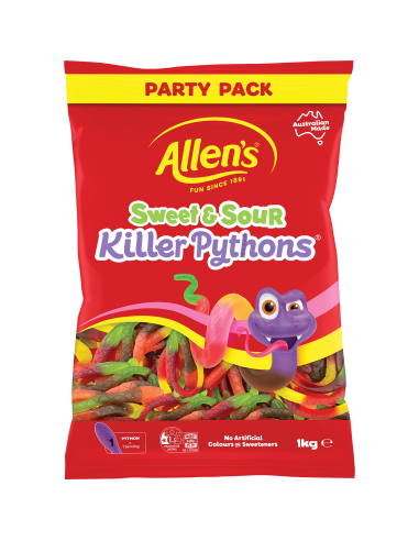 Allens Sweet And Sour Killer Python 1kg x 1