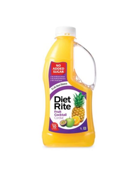 Diet Rite フルーツカクテルコーディアル1LTR×6