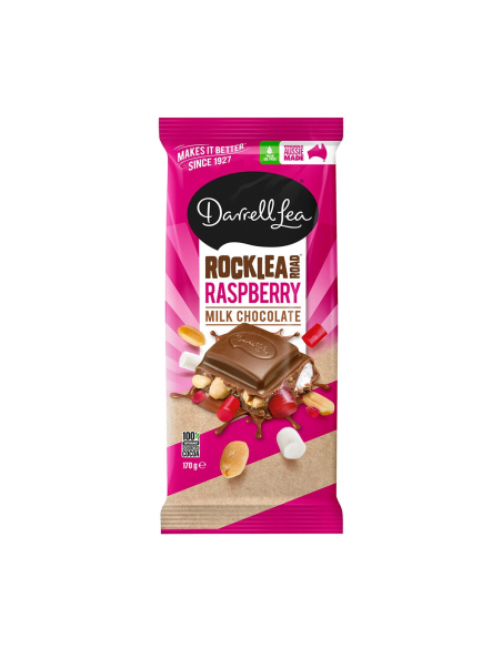 Darrell Lea Himbeer Rocklea Roadblock 170g x 12