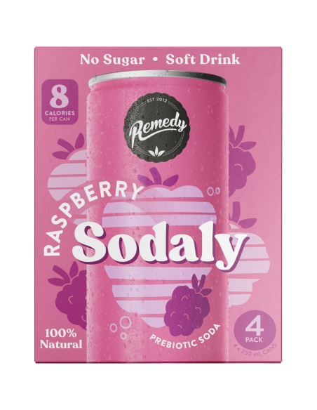 Sodaly Raspberry 4 Pack 250ml x 6
